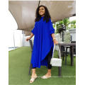 Casual O Neck Plus Size Batwing Sleeve Sequin Loose Women Casual Dress